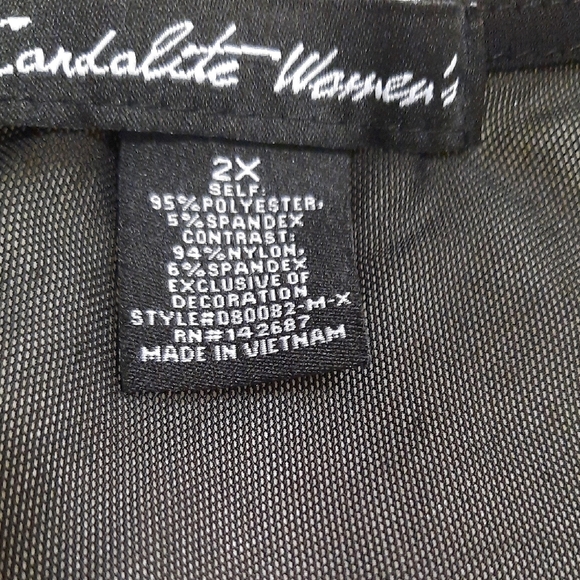 Cardalite Women's Black Sleeveless V-Neck Maxi Gown - Picture 6 of 9